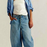 Free People  Amada Crop Barrel Jeans Amor 28 Photo 0
