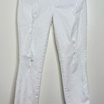 Guess Y2K Mid Crop White Distressed Denim Jeans Size 24 Waist 24” Inseam 7” Rise Photo 0