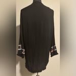Knox Rose EUC Black and Rainbow Embroidered Boho Cardigan size small Photo 2