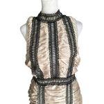 ASOS - NWT Satin Ruched High Neck Mini Dress Sz 6 Photo 5