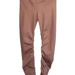 Alo Yoga Goddess Alosoft High Waist Blush Pink Ruched Leggings Photo 1