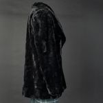 Karen Kane Faux Fur Wide Lapel Evening Jacket Black XS Photo 3