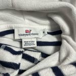 Vineyard Vines  Navy and White Striped Terry Tunic Length Hoodie Photo 4
