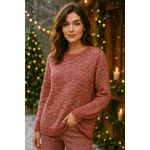 Apt. 9 Womens Sweater Size XL Red Marled Knit Pullover‎ Cozy Casual Holiday Soft Winter Photo 1