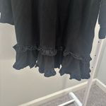 Sundays Anthropologie Black Ruffle Balloon Sleeve Dress Photo 6