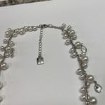 CHAPS  Faux Pearl Bead Beaded Silver Tone Necklace Adjustable Length Photo 2