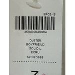 Chico's Boyfriend Duster Size 3 Ecru Off White New With Tags Open Front Blazer Photo 5