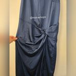 Abercrombie & Fitch Navy Draped Skirt Maxi Dress Photo 5