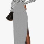 Esteban Cortazar Collective RTR Zebra Animal Print Sweater Dress Maxi Lg Black Photo 0