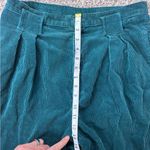 Vintage Teal Corduroy Pants Casual Retro 10 30 Blue Photo 5