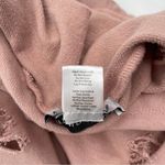 Cotton Emporium  Hoodie Sweatshirt Distressed Holes Dusty Pink Comfy Size Medium Photo 8