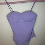 Timing  Lavender Ribbed Bodysuit Photo 0