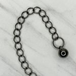 Clear Yellow Rhinestone Gunmetal Chain Link Belt One Size ✨ Silver Photo 11