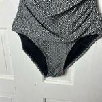 DKNY Black and White One Piece Swimsuit size medium Photo 3