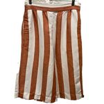 Madewell Women's Huston Pull-on Wide Leg Crop Pants Size Large • Linen Blend Photo 3