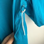 Habitat  V-Neck Midi Dress Stretch Jersey Teal Blue Size XL Casual Travel Photo 7