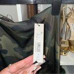 Alice + Olivia  Maeve Silk Camo Asymmetric Midi Slip Skirt Photo 8