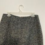 Talbots  Navy Blue Cream Beige Blue Tan Tweed Preppy Work Straight Pencil Skirt Photo 11
