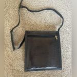 Casa Lopez Vintage Black Leather Snakeskin Alligator Purse Photo 13