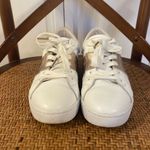 Boden White and Gold Stripe leather sneaker size 37/6 Photo 3