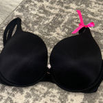 Victoria's Secret  Black Bra with Pink Bow Photo 0