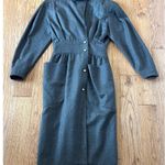 HarvĂ© Benard Harve Benardâ100% wool vintage grey military style dress 4 Photo 10