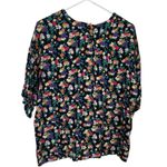 Vintage Lee David Collection size large oversized boxie floral top Yellow Photo 1