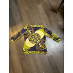 J. McLaughlin Women Signature Catalina Cloth Geometric Top Blouse Size Large Photo 2