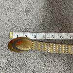 Vintage women's fashion belt 2 two tone silver gold metal fish scale belt Photo 8