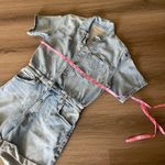 Hudson Jeans Short Sleeve Romper in Ocean Waters Photo 6