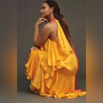 Anthropologie Pinnacle by Shruti Sancheti Mock-Neck Colorblock Ruffle Dress Size M. B26 Photo 2