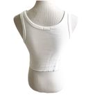 Vintage Pancho’s Surf Shop Women’s Cropped Tank White Black Logo Large Pismo Photo 5