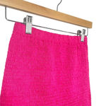 O. Vianca Women’s Shirred Smocked Ruffle Mini Skirt in Pink One Size Photo 2