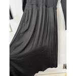 NWT J. Crew Mixed Knit Black Long Sleeve Midi Dress Size Small Photo 4