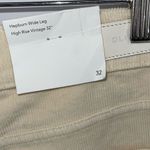 DL1961 Womens Hepburn Wide Leg High Rise Vintage Corduroy Pants Cream Sz 32 NWT Photo 8
