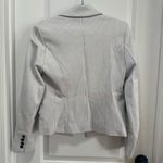 Elie Tahari Elie. by Tahari Pinstripe Blazer NWT size Small Ivory/Black Short Single Button Photo 10