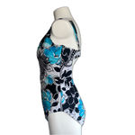 Leilani Floral Paisley Blue Black White One Photo 3