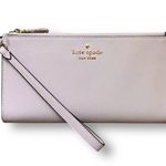 Kate Spade  Madison KC588 Lavender Leather Double Zip Wallet Wristlet Purse NWT Photo 0