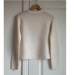Jenni Kayne  Cashmere Fisherman Sweater in Ivory, Size Small Photo 9