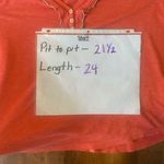 Free People  Top Medium Coral Crochet and Embroidered Accents Blouse Long Sleeve Photo 7