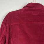 Laura Scott  Plus 2X raspberry button down micro-corduroy ladies jacket Photo 8