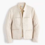 J.Crew  METALLIC TWEED JACKET WITH FRONT POCKETS | SIZE 8T Photo 0