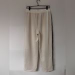 Unique Side Scallop Sweatpants M Cream Black Size M Photo 3