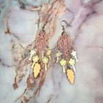 Handmade Pastel Chain Kawaii Ice Cream Magic Wand Earrings Pink Photo 3