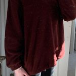 Burgundy Quarter Zip Up Red Size M Photo 1