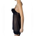 Passionata Black Romantic Feminine Ruffle Sheer Mesh Lingerie Mini Slip Dress Size M Photo 3