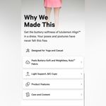 Lululemon NWT Align Peach/ Pink Short Sleeve Mini Dress Photo 8