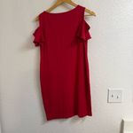 Pietro Brunelli Milano Red Cold Shoulder Maternity Shirt Dress Size Small Photo 1