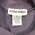 Alfred Dunner Floral Embroidered Pullover Mock Neck Sweatshirt Purple Women's XL Photo 4