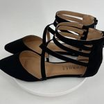 Journee Collection  Black Strappy Flats Size 7.5m Photo 3